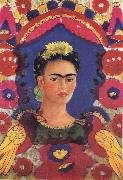 Frida Kahlo Self-Portrait the Frame oil painting artist